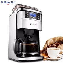 Американский Кофе машина эспрессо кофе машина полностью автоматическая мельница бобов кофе в зернах и молотый капельного Кофе 8-Шаг Регулируемый Толщина