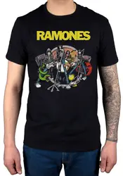Официальный Ramones пути, чтобы разрушить футболка нового столетия плохой Слива кислота, хлопковая уличная одежда забавная футболка
