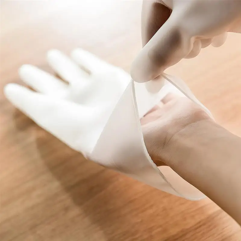 Резиновые перчатки для мытья посуды водонепроницаемые прочные кухонные перчатки для чистки тонкие с рисунком оленя защитные перчатки для рук перчатки для мытья