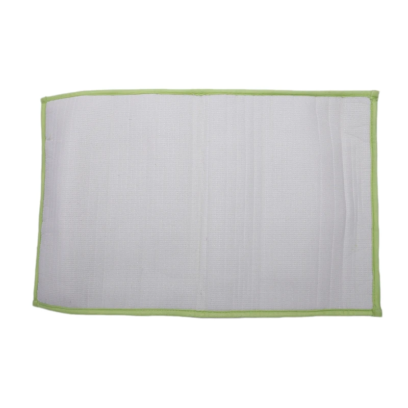 ABSF Chenille Bath Mat 50 x 80 cm Chenille Bathroom Carpet grass green