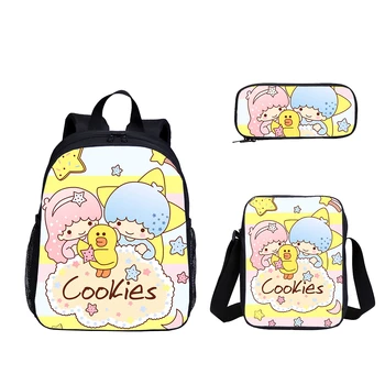 

2020 Small School Bag Set For Girls Children Backpack Kids Anime Little Twins Star Printed Toddler Mochila Infant School Bagpack