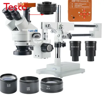 

KOPPACE 40 MP,2.1X-180X Microscope,60FPS,HDMI Industry microscope Camera,Mobile phone repair Microscope,144 LED Ring Light.