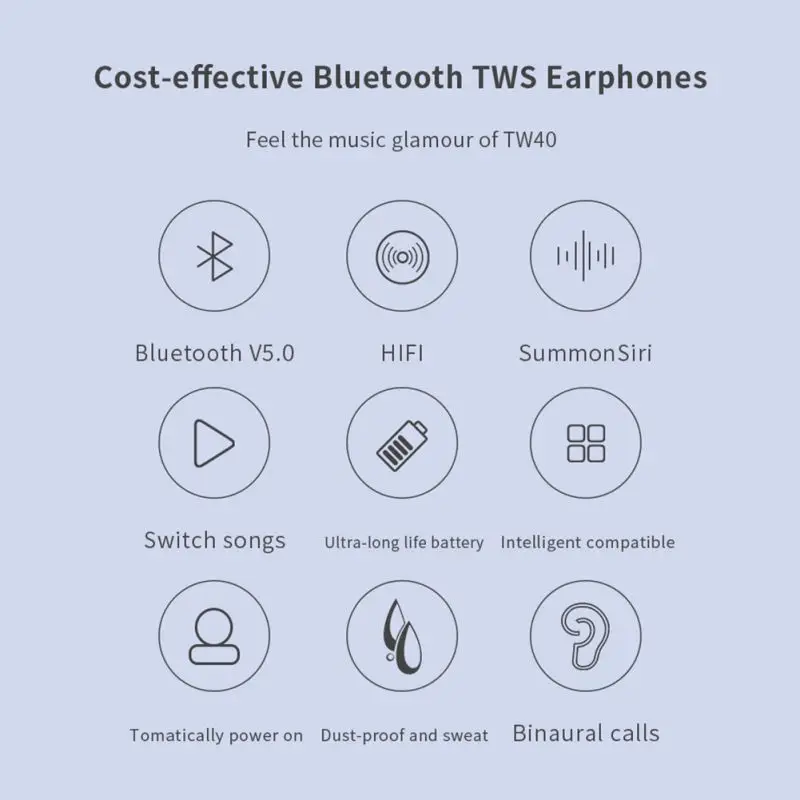 Tws Hoofdtelefoon Draadloze Bluetooth 5.0 Oortelefoon Mini Oordopjes Met Microfoon Opladen Doos Sport Headset Voor Smart Telefoo