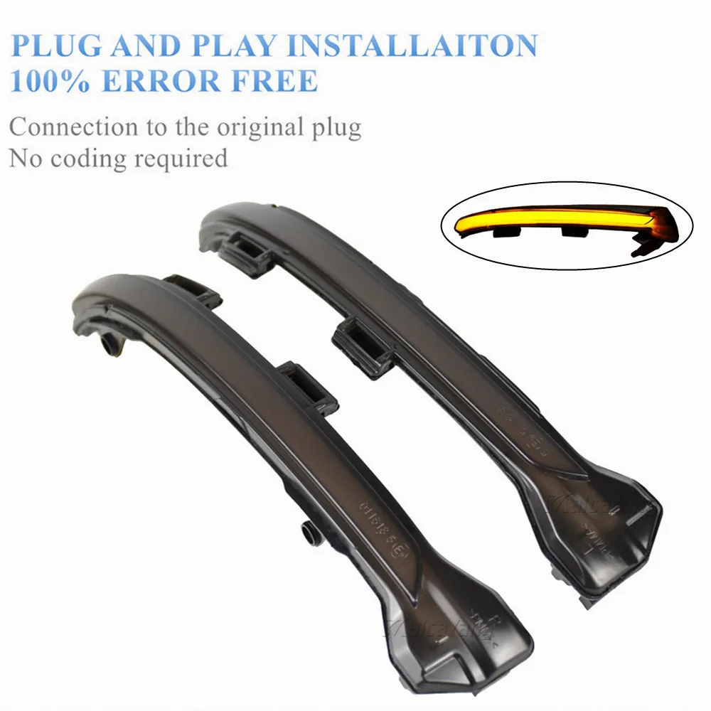 

For Volkswagen Golf MK7 7 GTI R GTD Dynamic Blinker LED Turn Signal Rline Mirror Light for VW 2013 2015 2016 2018 2019
