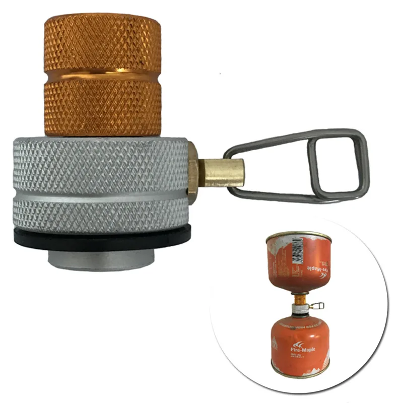 

Outdoor Camping Stove Gas Refill Adapter Butane Propane Canisters Connectors