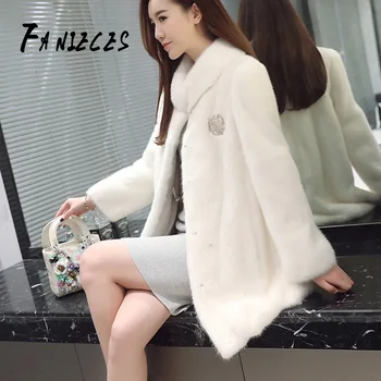 

mink coats fur Women Furry long Faux Fur Coat Autumn Winter Jacket Thick Fake Rabbit Fur Jacket chaquetas mujer casaco feminino