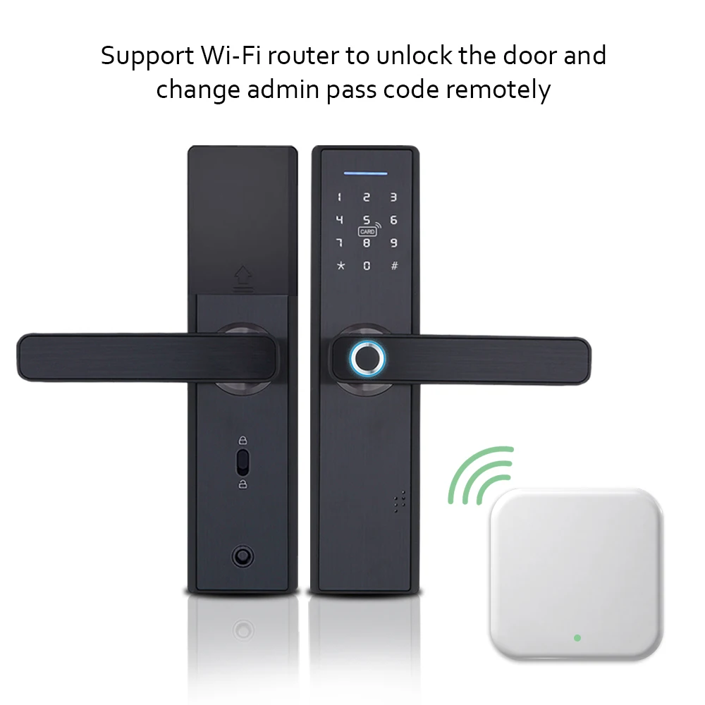 Wifi приложение электронный дверной замок, интеллектуальный биометрический дверной замок s отпечаток пальца, умный wifi цифровой дверной замок без ключа с шлюзом