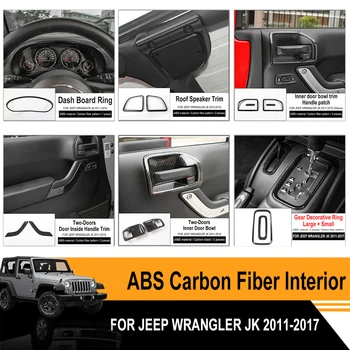 

Car Interior Modification Accessories Carbon Fiber ABS Hight Quality Fit For Jeep Wrangler JK 2011 2012 2013 2014 2015 2016 2017