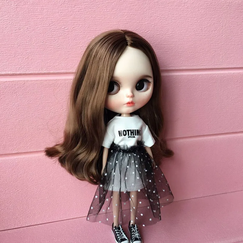 Blyth Кукла одежда DS комплект юбка с футболкой для тела классная одежда NEO doll BJD - Цвет: DS23