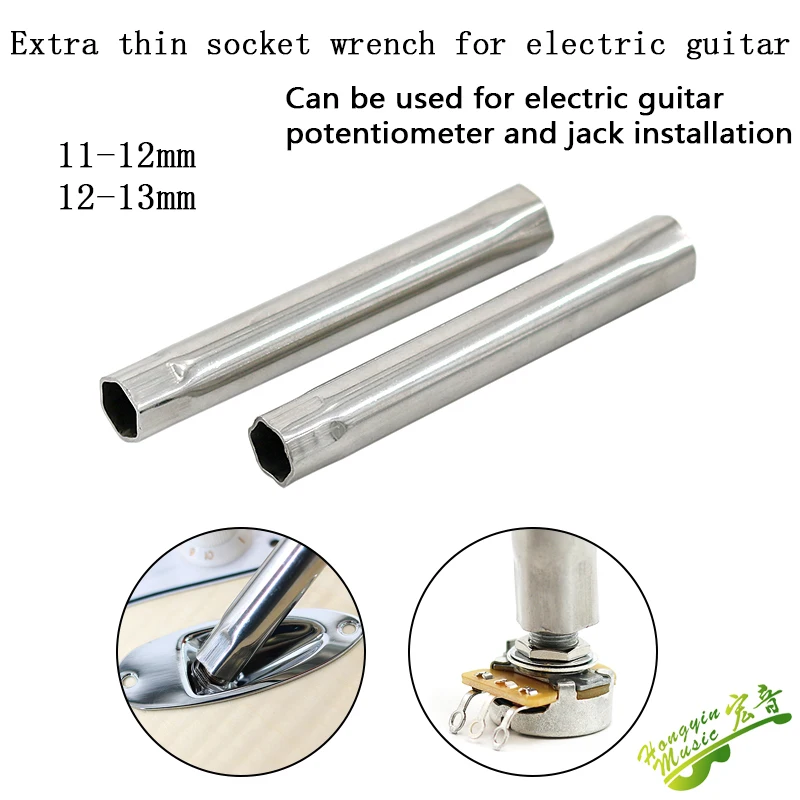 Electric guitar potentiometer stainless steel jack extended socket