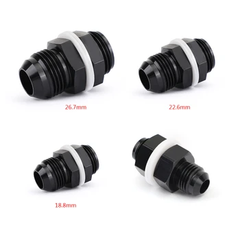 

Areyourshop AN6/AN8/AN10/AN12Flare Fuel Cell Bulkhead Fitting With Teflon Washer Black Universal Car For Bmw For Mini For Honda