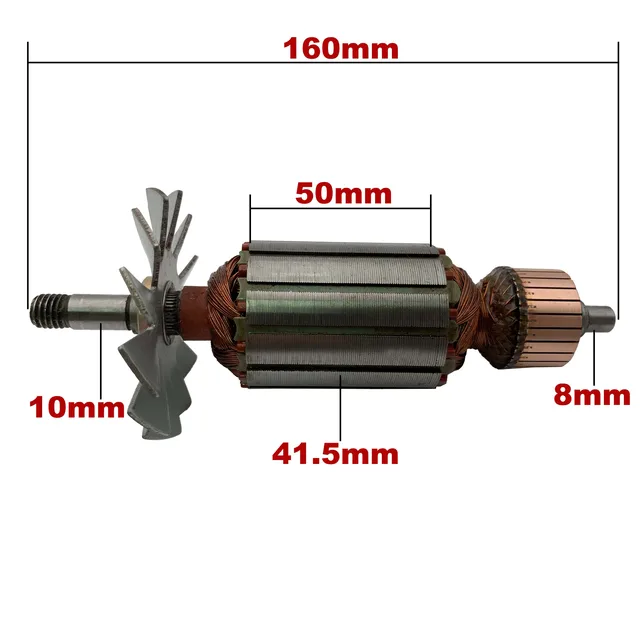 Antriebswelle elektrischer Hobel anker Rotor, Ankers tator Lager Kohle  bürsten teile für Makita n1900b 1900b