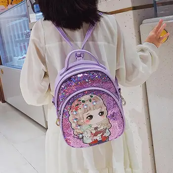 

PU waist bag woman man pouch belt Fashion Trend Sequins Cute Leather Children's Bag Shoulder Bags Messenger Bag