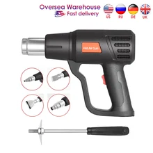 Pistolet à Air chaud électrique 2000W 250L 500L/min, sèche cheveux avec 4 buses, Modes à double température 110V 220V