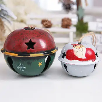 

DIY Christmas Bells Jingle Bells Christmas Tree Party Decoration Pendants Crafts Handwork Accessories Metal