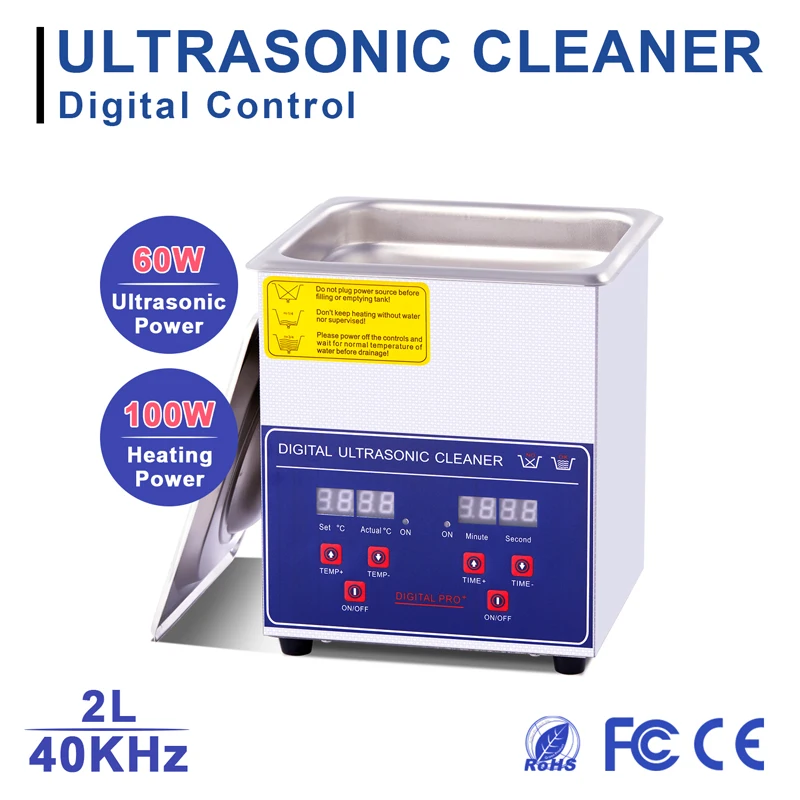 Ультразвуковое устройство для чистки ювелирных изделий, 2 л, 60 Вт, с ...