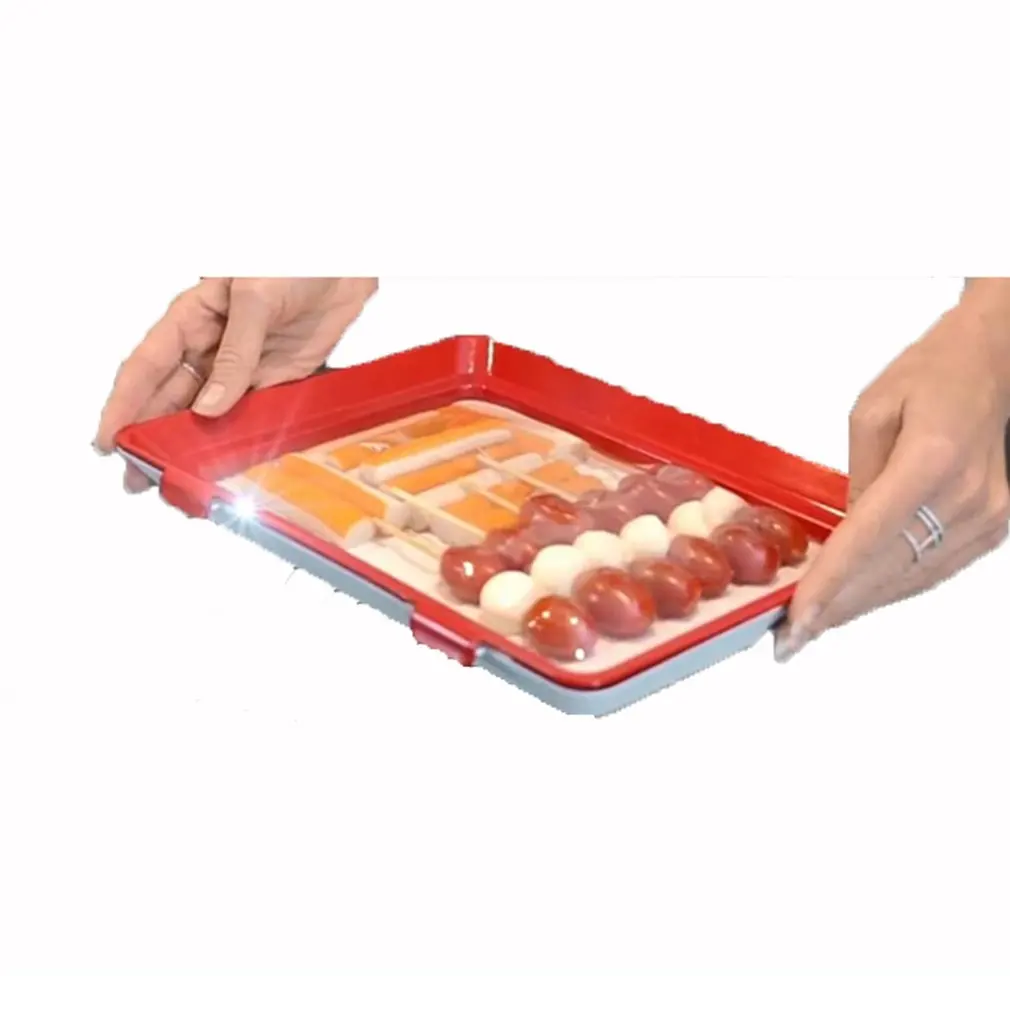 Бытовой кухонный холодильник креативный вакуумный лоток для хранения фруктов и овощей, вакуумный лоток для хранения мяса