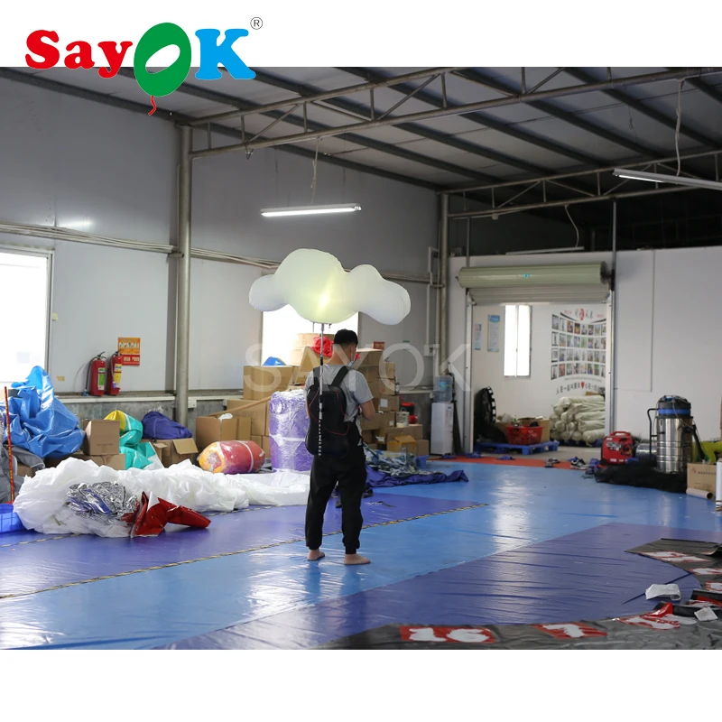 1.2m Inflatable Backpack Balloon Cloud Walking Advertising Ball with LED Lighting for Promotions | Игрушки и хобби