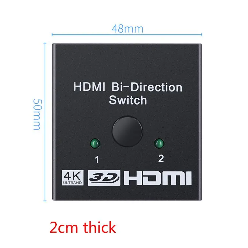 1 комплект HDMI переключатель двухнаправленного 4K HDMI сплиттер 2x1/1x2 2 порта HDMI Switcher Sup порты Ultra HD 4K 3D 1080P для PS4 Xbox Fire Sti