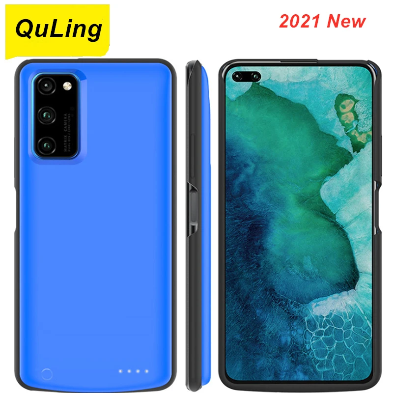 

QuLing 6800 мАч для Huawei V40 V40 Pro V30 V30 Pro Nova 6 Чехол для аккумулятора зарядное устройство чехол