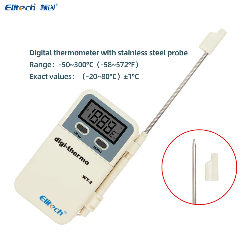 Digital Thermometer Kitchen Cooking Food Preserve Data Overtemperature Alarm 
