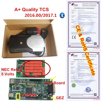 

10PCS DHL A+ Quality TCS V3.0 NEC Relay 5V Bluetooth 2017.1/2016.1 with keygen For cars/trunks diagnostic tool