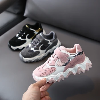 

CNFSNJ brand 2020 New Girls Boys Mesh Breathable Sneakers Children Kids Flats Heels spring Summer Running Shoe Little Big
