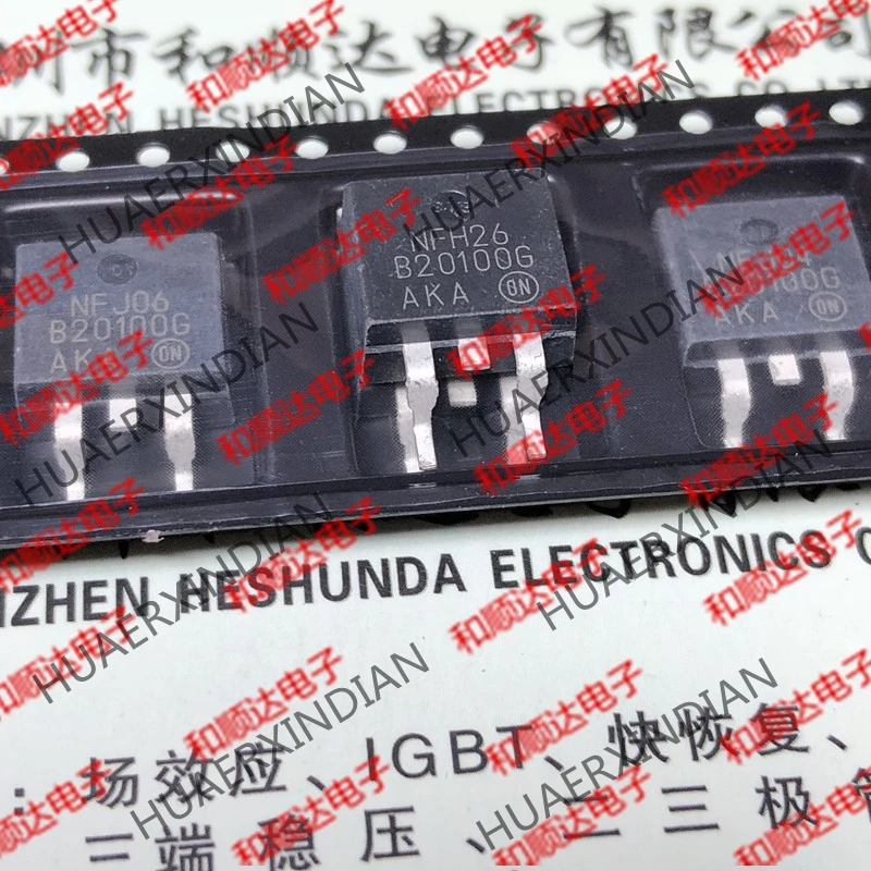 20PCS/LOT new original B20100G MBRB20100CT TO-263 100V 20A in stock