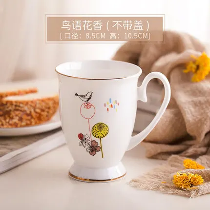 Чашка из костяного фарфора, кружка для офиса, питьевая вода, креативная личность, чашка для завтрака, молока, керамическая чашка для пары кофе - Цвет: Фиолетовый