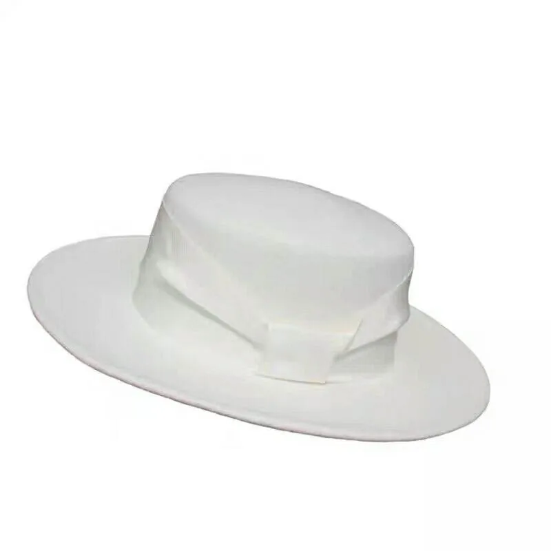 QDKPOTC новое качество Fedoras белый черный осень зима шляпы с плоским верхом для женщин мужчин Шерсть Войлок аксессуар для шляп Кепка
