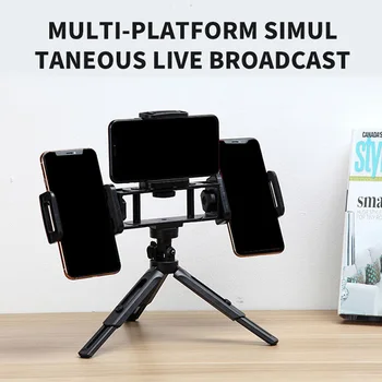 

Telescopic Live Streaming Desktop Holder Selfie Photography Flexible Phone Tripod Universal Stand Non Slip 3 Positions