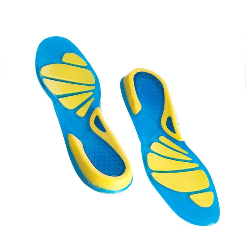 Silicone Insoles Foot Care Running Sport Insole Shock Absorption Pads Arch Orthopedic Shoe Pad