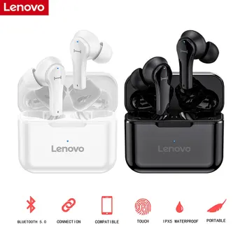 

Original Lenovo QT82 Bluetooth Earphone TWS Wireless In-ear HiFi Music Stereo Headset IPX5 Sport Headset Touch Control Headphone