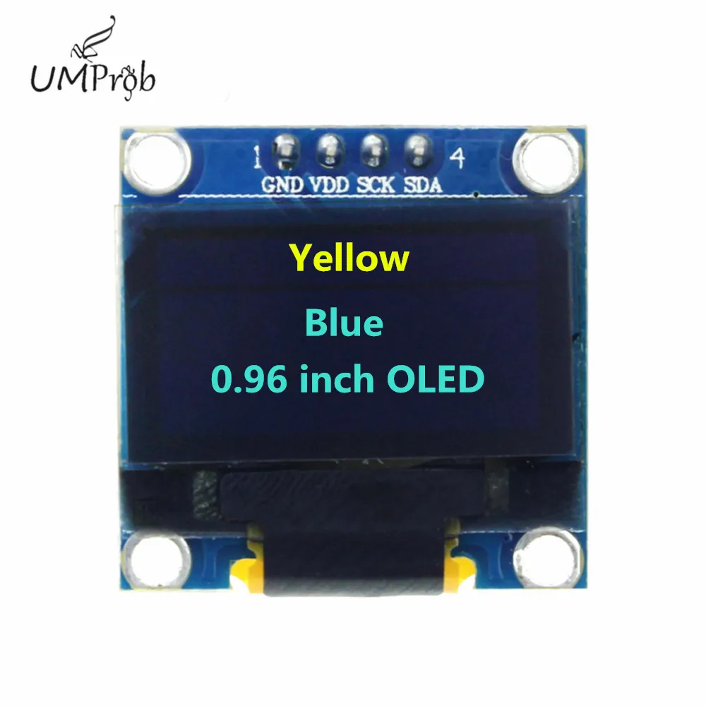 0 91 дюйма 128x32 IIC I2C белый/синий OLED ЖК дисплей DIY модуль SSD1306 Драйвер IC DC 3 В 5 для