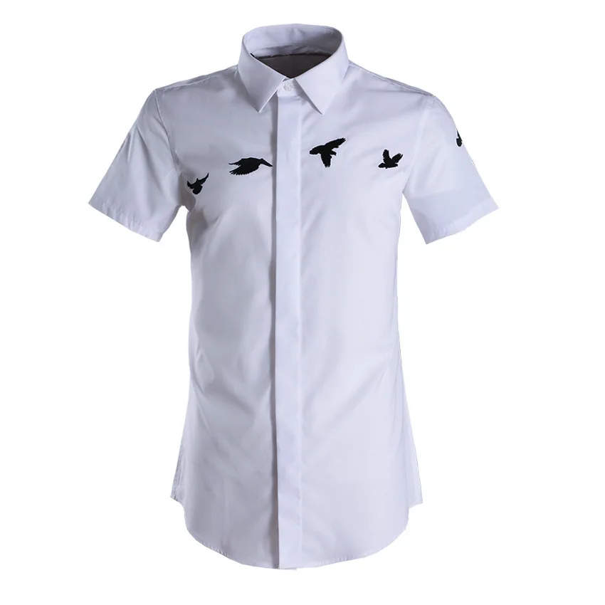 

Small Flying Pigeon Short Sleeve Shirt Wind Men Shirt Men's Wear Brand Clothing