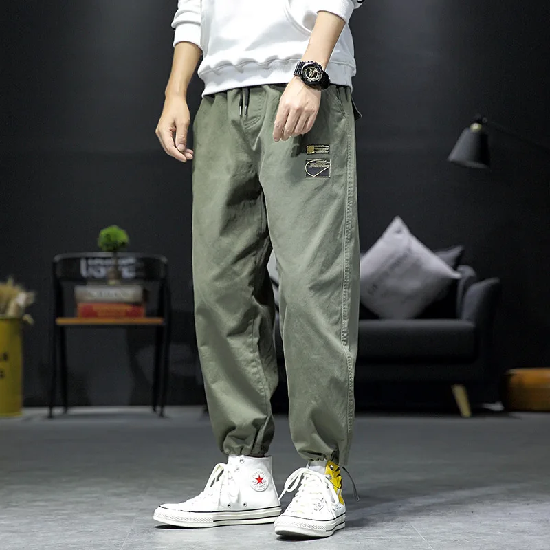 

2020 Spring Main Push Japanese-style Interior Large Size Simple Beam Leg Casual Pants M-5x Hk1974-