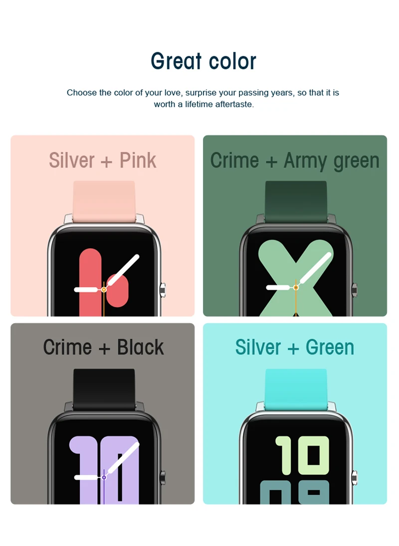 Smartwatch p22, relógio inteligente esportivo à prova