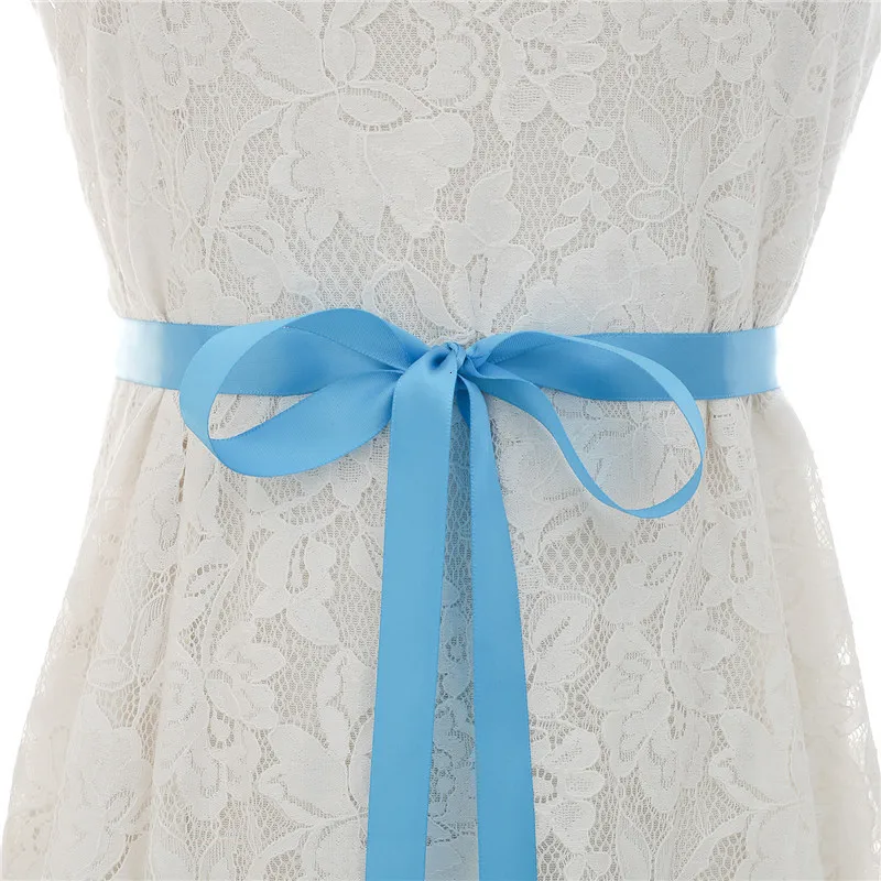 sky blue BacklakeGirls бисерный горный хрусталь серебро Алмаз Кристалл пояс невесты для свадебное платье невесты морокканский пояс Ceinture Mariage - Цвет: sky blue