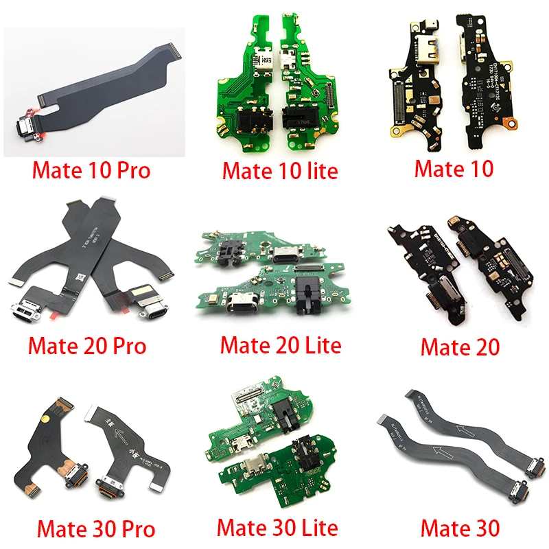 Charging Flex Cable For Huawei Mate S 7 8 9 10 20 Pro 30 Lite 20X Charger Port Dock Connector | Мобильные телефоны и