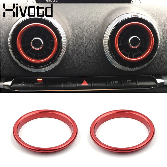 Hivotd Für Audi A3 8v S3 Q2 Auto Styling Zentrale Steuerung Klimaanlage Air  Vent Outlet Ring