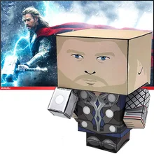Нет-клей Марвел Тор складной резки милый мини 3D бумажная модель бумаги ремесло аниме Рисунок DIY Cubee для детей взрослых ремесло игрушки CS-006