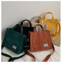 

2020 Korean Simple Canvas Bag Large Capacity Student Messenger Bag Casual Retro Shoulder Bag Tote Bag Shopping Bag For Women