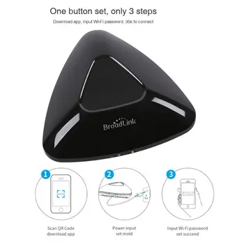 

Broadlink RM Pro + Smart Home Automation Smart Universal WIFI + IR + RF Wireless Remote compatible Alexa and Google Home