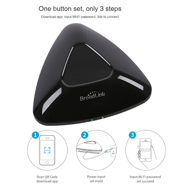 Broadlink RM Pro + Smart Home Automation Smart Universal WIFI + IR + RF Wireless Remote compatible Alexa and Google Home Broadlink RM Pro + Smart Home Automation Smart Universal WIFI + IR + RF Wireless Remote compatible Alexa and Google Home