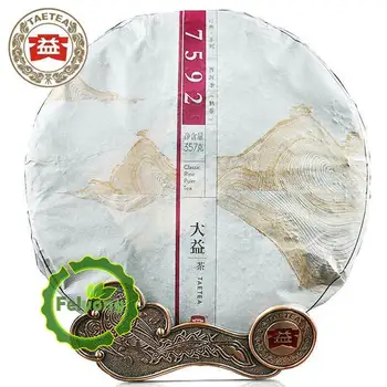 

Dayi 100% Authentic 2014yr TAETEA Pu-erh 7592 Shu Pu-erh Cake Ripe Pu-erh Tea