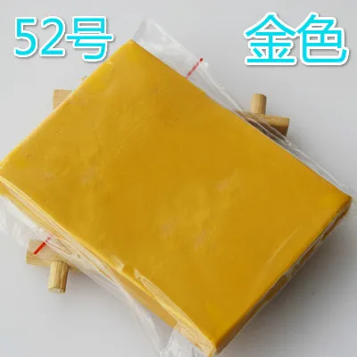 56 Color Soft Clay Dry Polymer Children's Toys Plasticine Safe and Non-toxic Colorful Lightweight Clay Gifts for Boys and Girls - Цвет: C52 Gold