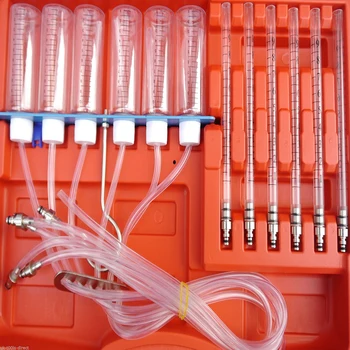 

Common Rail Tool Kit Injector Fuel Return Flow Measure Tools 6 Cylinder Diesel Injector Flow Test Meter Adaptor Set For BOSCH-01