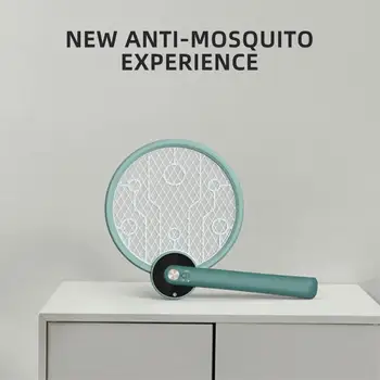 

USB Charging Foldable Practical Handheld Electric Mosquito Swatter Mosquito Lamp Mosquito Swatter LED Bug Zappers Wasp