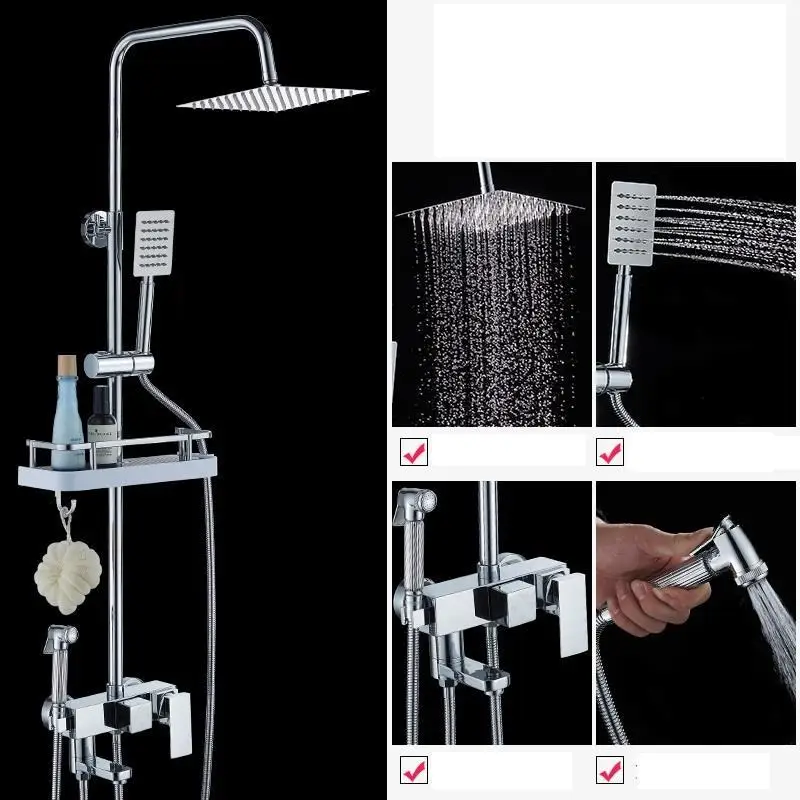 Version A Набор для ванной комнаты Conjunto De Choveiro Regendouche Regadera Electronica Douche Do Banheiro Ducha Chuveiro Eletrico душевой набор - Цвет: Version A