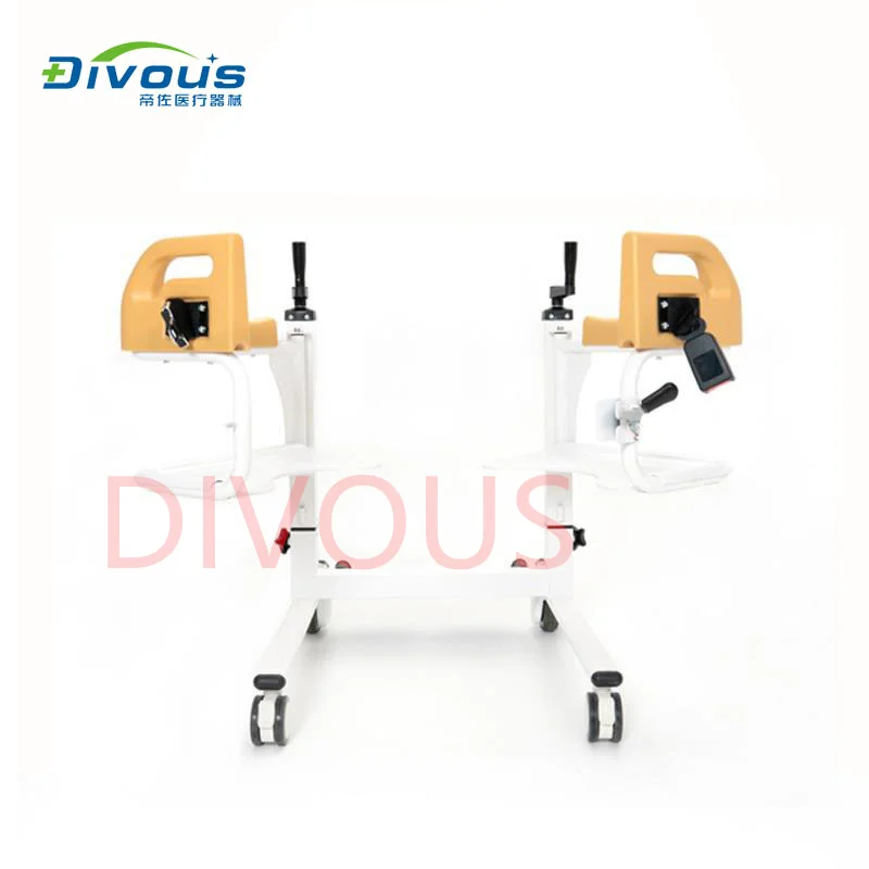 Multi-function patient Transfer Chair Can Take A Bath With Toilet  commode chair Seat Cushion Care Elderly Light   Wheelchair 3
